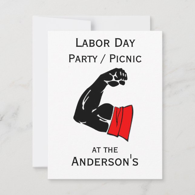 Labor Day Party Invites (Front)
