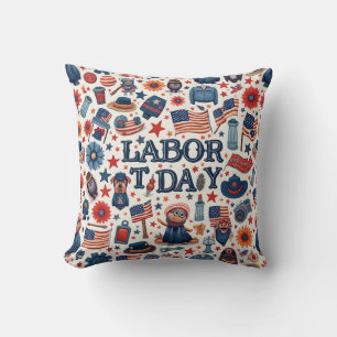 labor day pillow cushion