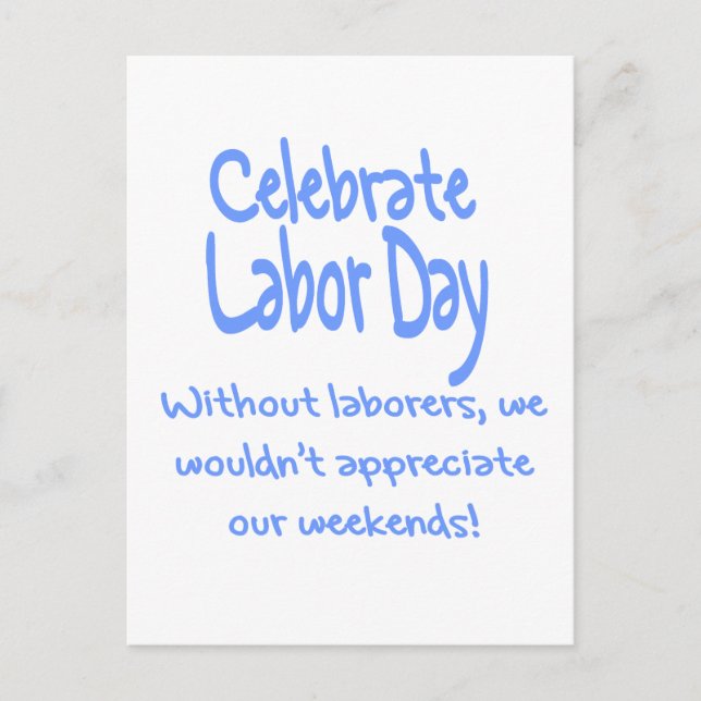 Labor Day Postcard (Front)