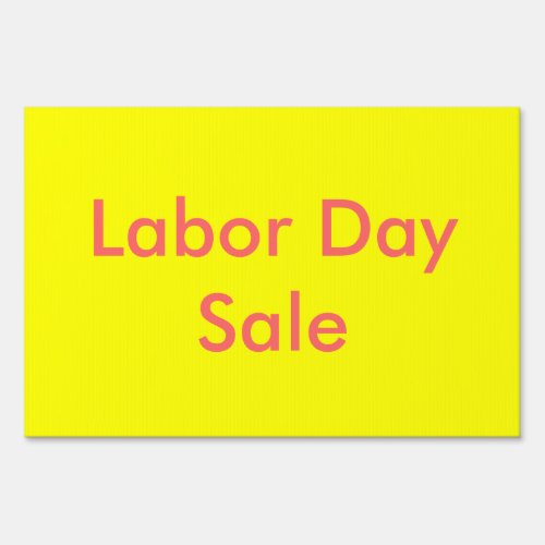 Labor Day Sale Sign