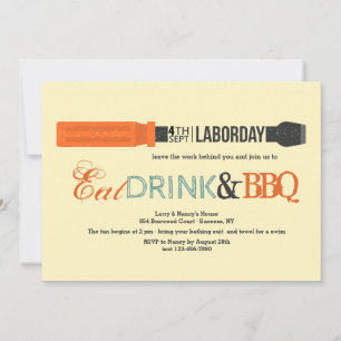 Labor Day Screwdriver Invitation
