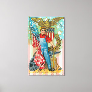 Labor Day Souvenir Canvas Print