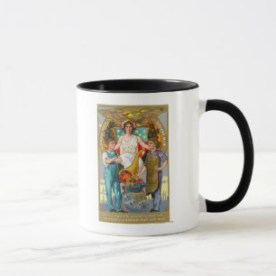 Labor Day Souvenir Laborers with Lady Justice Mug