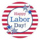 Labor Day Stars and Stripes Cool Modern Patriotic