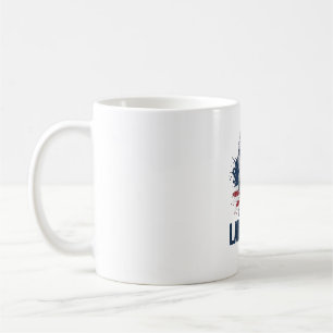 Labor Day Statue of Liberty Patriotic Worker Desig Coffee Mug