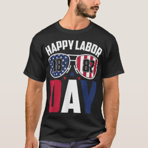 Labor Day Sungles 1882 American Flag Men Women Kid T-Shirt