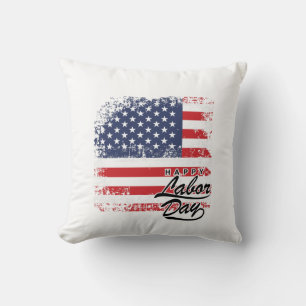 Labor Day  Throw Pillow