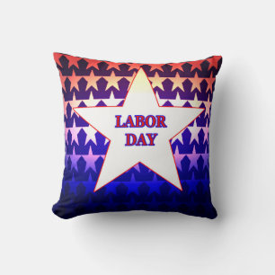 Labor Day Throw Pillow