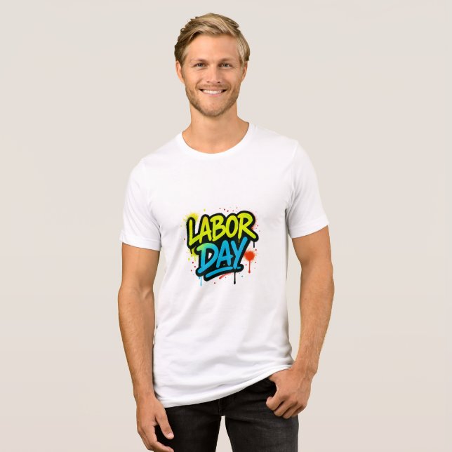 labor day Tri-Blend shirt (Front Full)