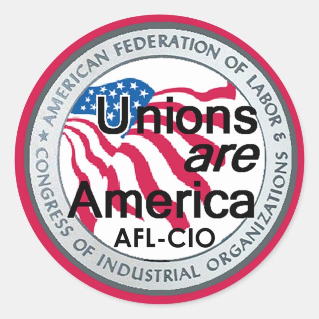 Labor Day Unions Sticker (Front)