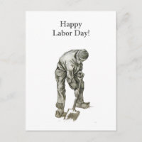 Labor Day Van Gogh Working Man Drawing
