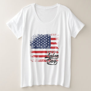 Labor Day Women’s Plus-Size Basic T-Shirt