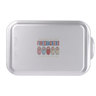 Labor & Delivery Firecrackers Cute Baby Nurse Desi Cake Pan