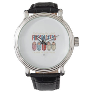 Labor & Delivery Firecrackers Cute Baby Nurse Desi Watch