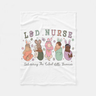 Labor Delivery Nurse Delivering The Cutest Little  Fleece Blanket