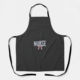 Labor & Delivery Nurse Floral Bow Vintage Shirt De Apron
