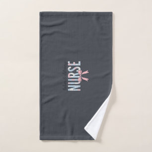 Labor & Delivery Nurse Floral Bow Vintage Shirt De Hand Towel