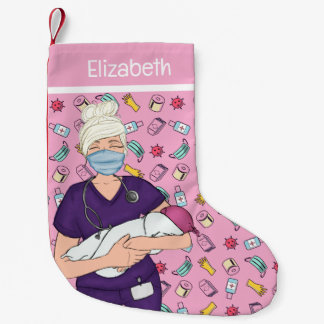 Labor Delivery Nurse Small Christmas Stocking
