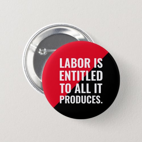 Labor is Entitled to All It Produces Button