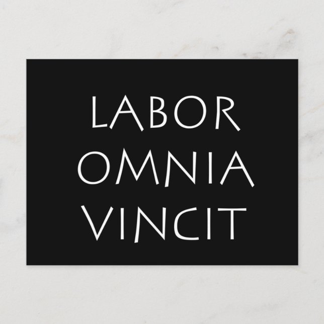 Labor omnia vincit postcard (Front)
