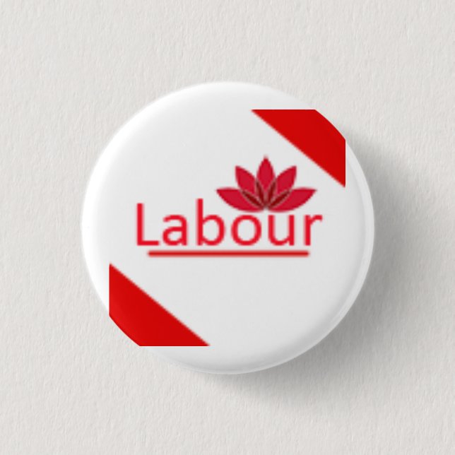 Labor Party Logo Pinback Button (Front)
