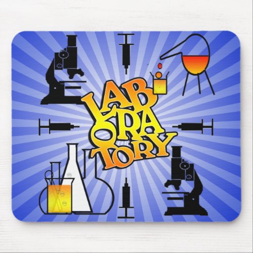 LABORATORY 4 SQUARE LOGO MOUSE PAD