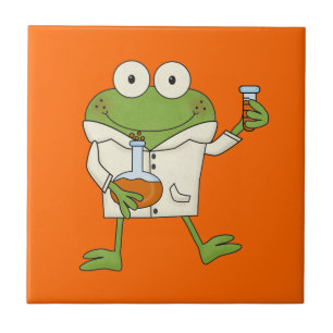 Laboratory Frog Ceramic Tile