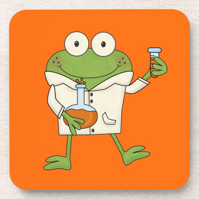 Laboratory Frog Drink Coaster (Front)
