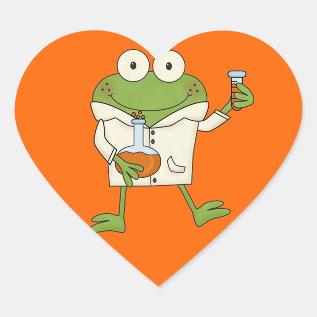 Laboratory Frog Heart Sticker (Front)