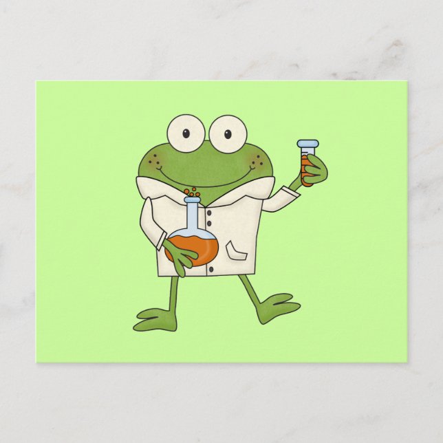 Laboratory Frog Postcard (Front)