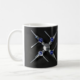 Laboratory Gas Valves on Lab Bench Coffee Mug
