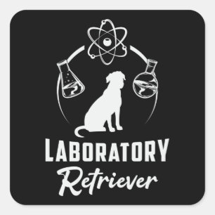 Laboratory Labrador Retriever Dog Lover Pet Puppy Square Sticker