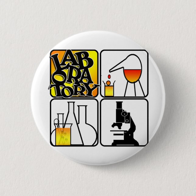 LABORATORY LOGO 4 SQUARE - LAB ICONS BUTTON (Front)