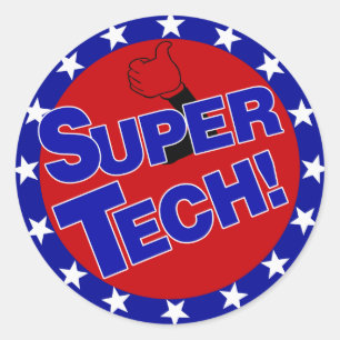 LABORATORY SUPER TECH! CLASSIC ROUND STICKER