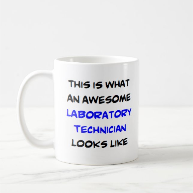 laboratory technician, awesome coffee mug (Left)