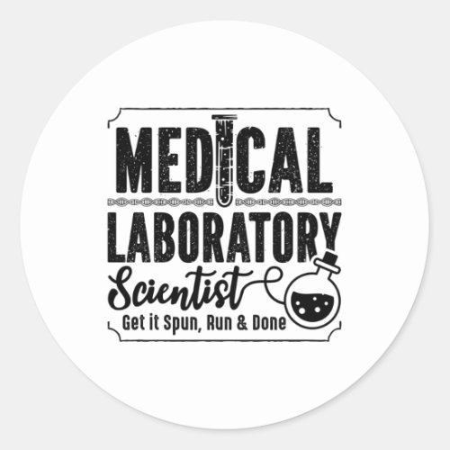 Laboratory Technician Medical Laboratory Scientist Classic Round Sticker