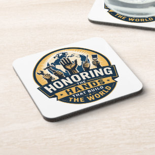 Labour Day  Beverage Coaster