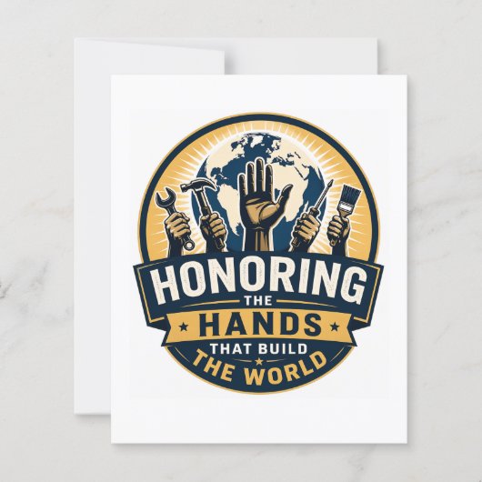 Labour Day Flat Card (Front)