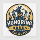 Labour Day Magnetic Card (Front)
