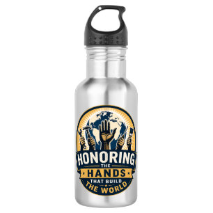 Labour Day  Stainless Steel Water Bottle