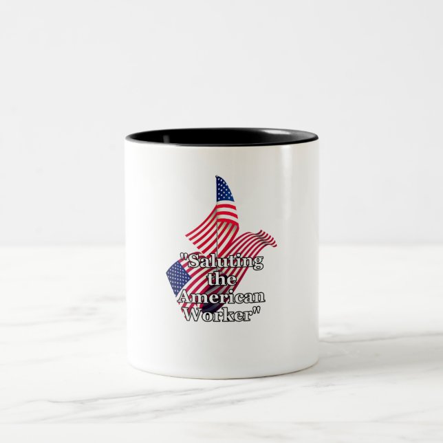 Labour Day Two-Tone Coffee Mug (Center)