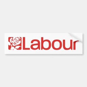 Labour Party Uk Bumper Sticker by GrooveMaster at Zazzle