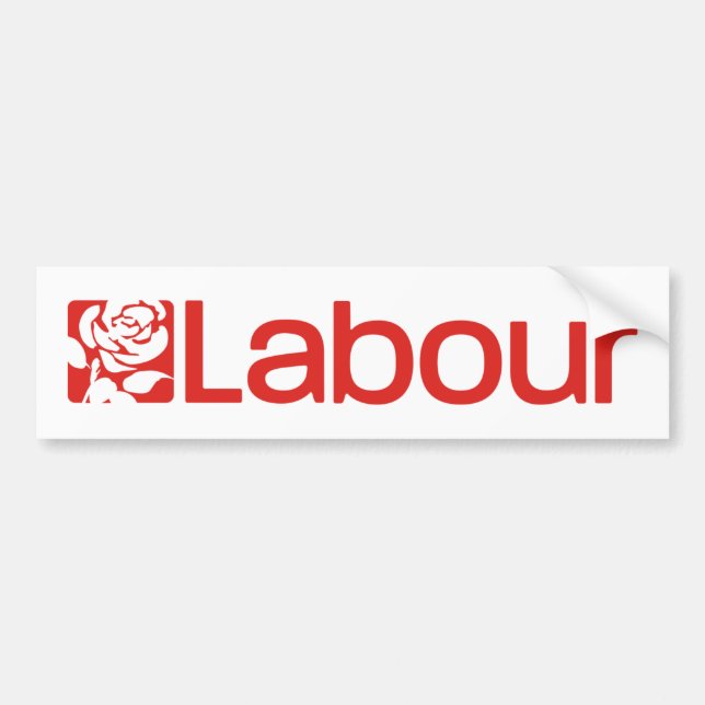 Labour Party UK Bumper Sticker (Front)