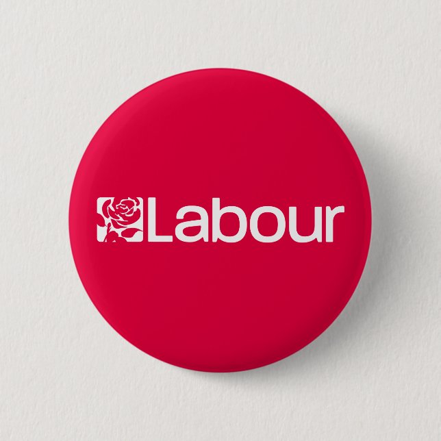 Labour Party UK Pinback Button (Front)