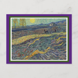 Laboureur dans un Champ, Van Gogh, Fine Art Postcard