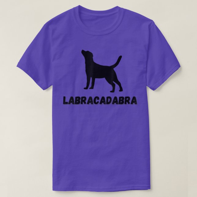 Labracadabra Black Labrador Lab Retriever Dog Love T-Shirt (Design Front)