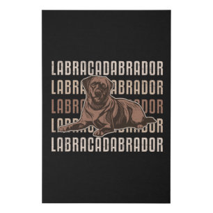 Labracadabrador Labrador Retriever Dog Lover Puppy Faux Canvas Print