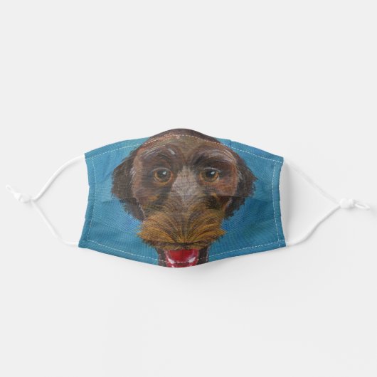 Labradoodle Adult Cloth Face Mask (Front, Unfolded)