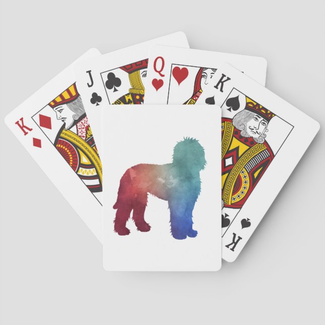 Labradoodle Art Poker Cards (Back)