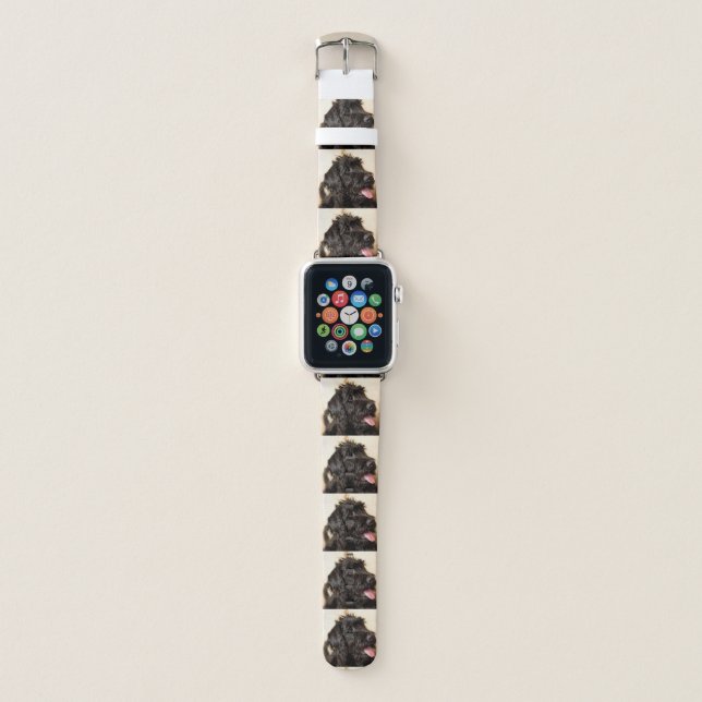 labradoodle black apple watch band (Front)